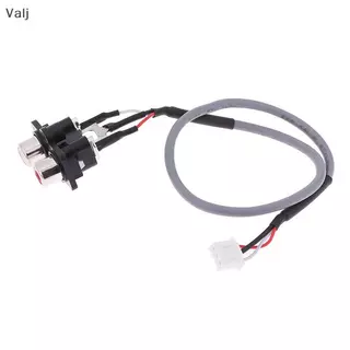สายสัญญาณเสียง30ซม. 2 RCA ไปยัง XH2.54MM-3PIN ช่องเสียบอินพุตเสียงส่วนต่อประสานสัญญาณเสียงสำหรับแผงเครื่องขยายเสียง