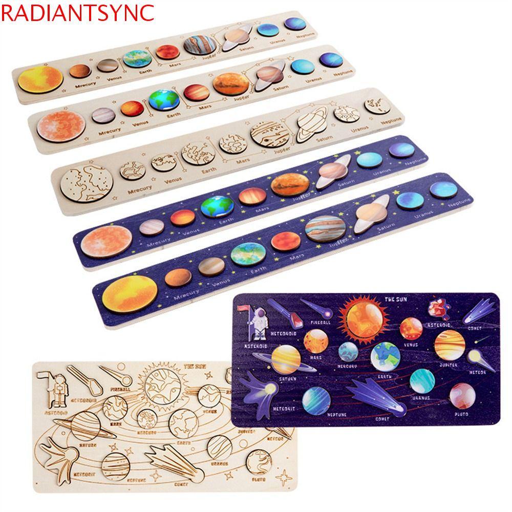RADIANTSYNC Solar System Puzzle Science Planet Matching Educational Boy Girl Universe Learning Toy P
