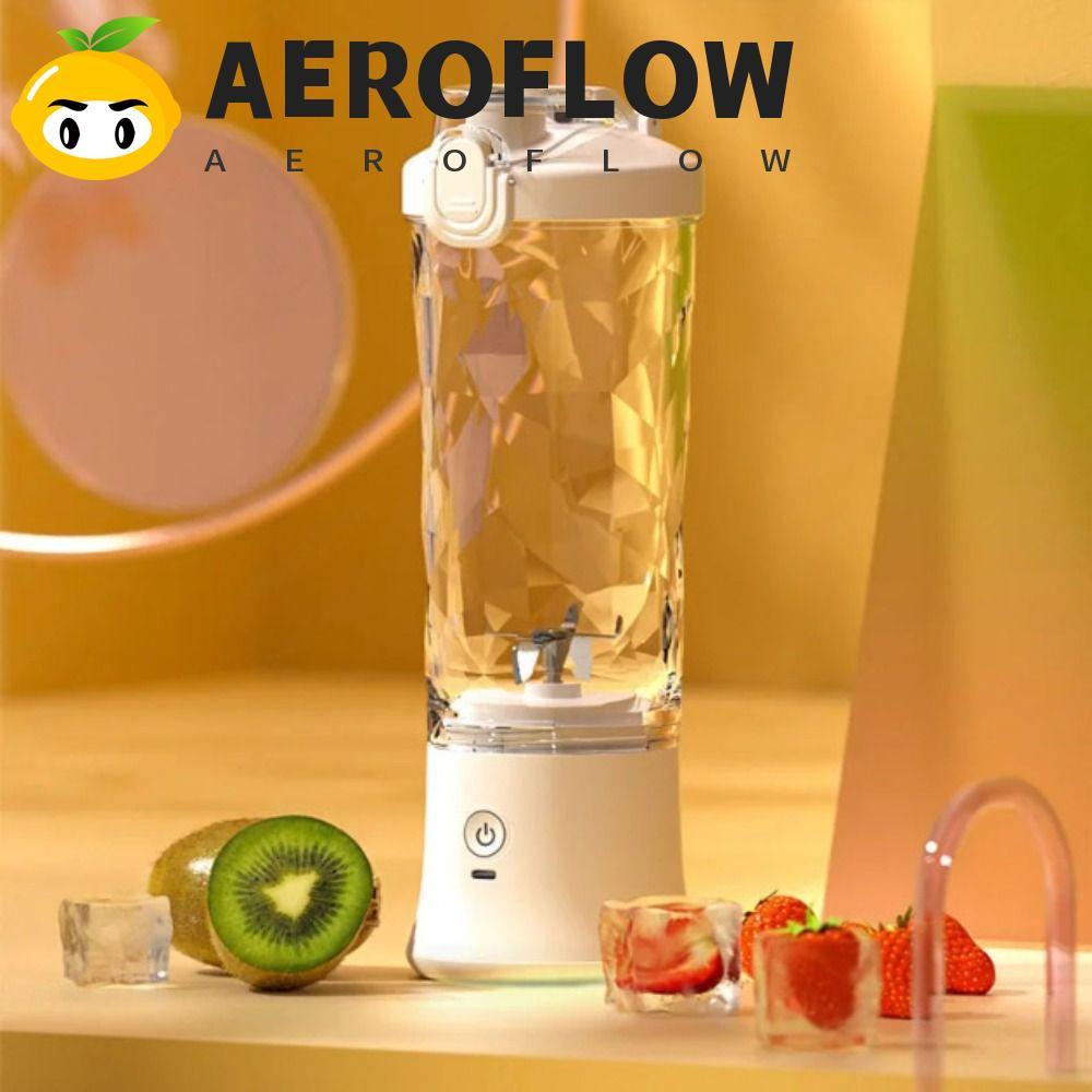 AEROFLOW เครื่องคั้นน้ําผลไม้ USB แบบพกพา,ความจุ 600 มล. USB ชาร์จคั้นน้ําผลไม้,เครื่องปั่นน้ําผลไม้