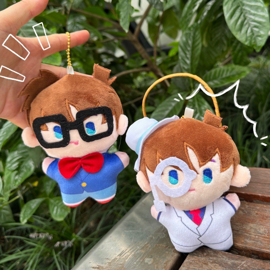 อะนิเมะ 2D สุดน่ารัก Detective Conan Kid ของเล่นตุ๊กตาจี้กระเป๋าพวงกุญแจของขวัญ