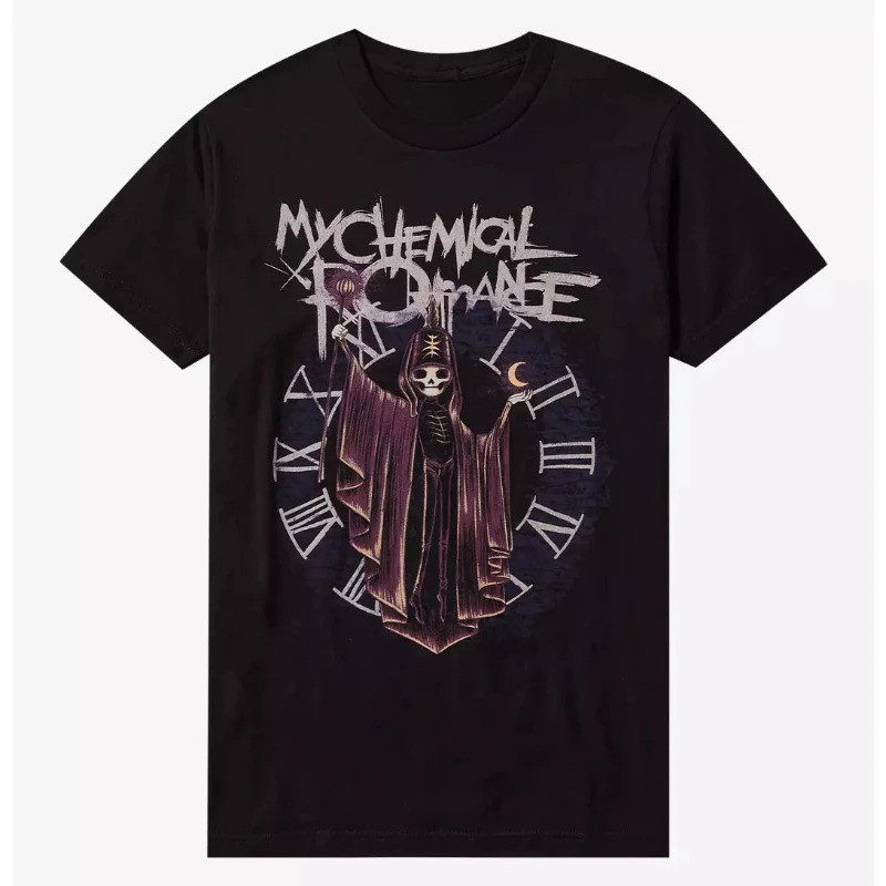 เสื้อยืดคอตตอน unisex ของ mcr My Chemical Romance ลายกราฟิกจากอัลบั้ม The Black Parade สไตล์ Y2k เสื