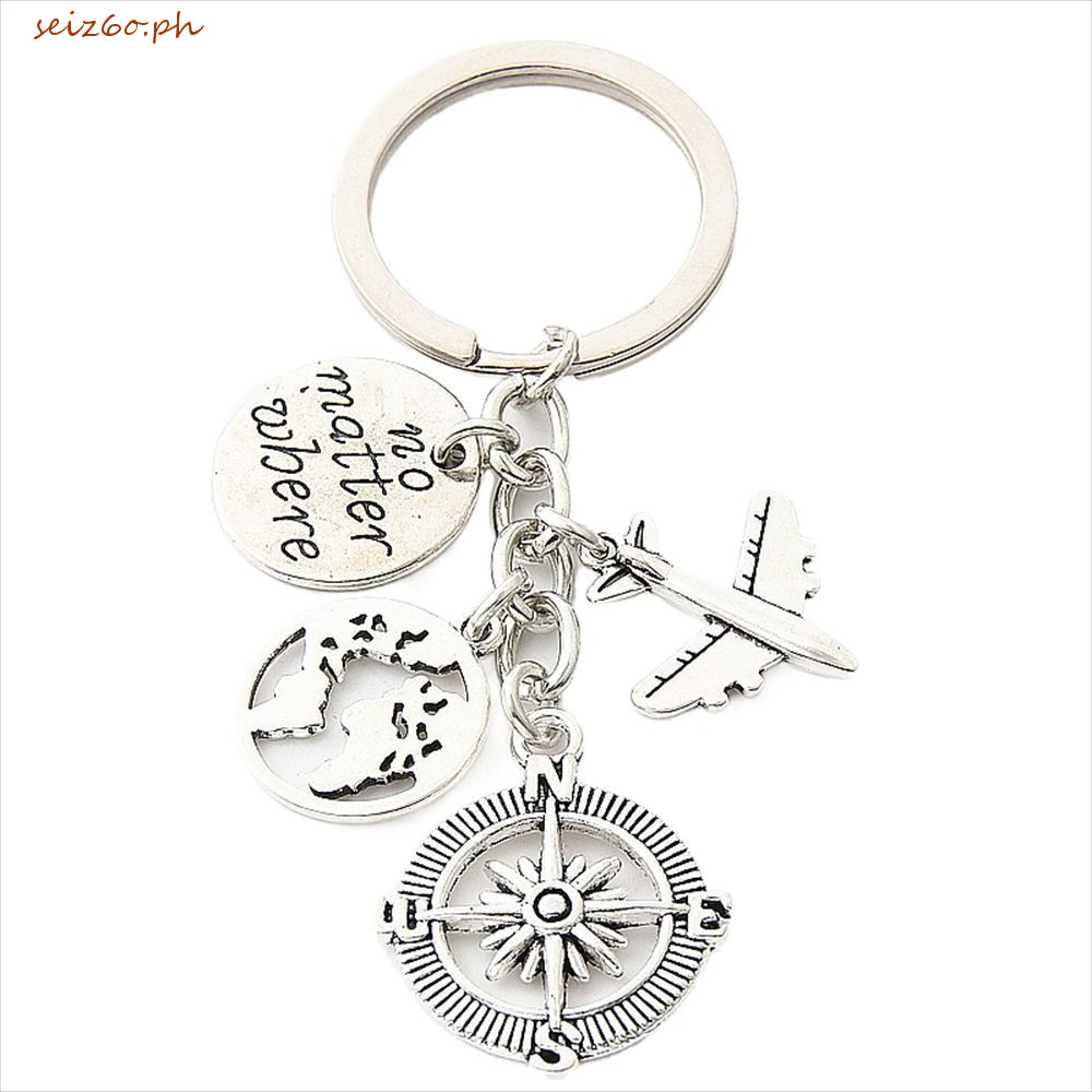 SEIZ6O ไม่มี Matter Where จี้มิตรภาพสําหรับ Traveler Airplane Charms ไม่มี Matter เครื่องประดับไหน D