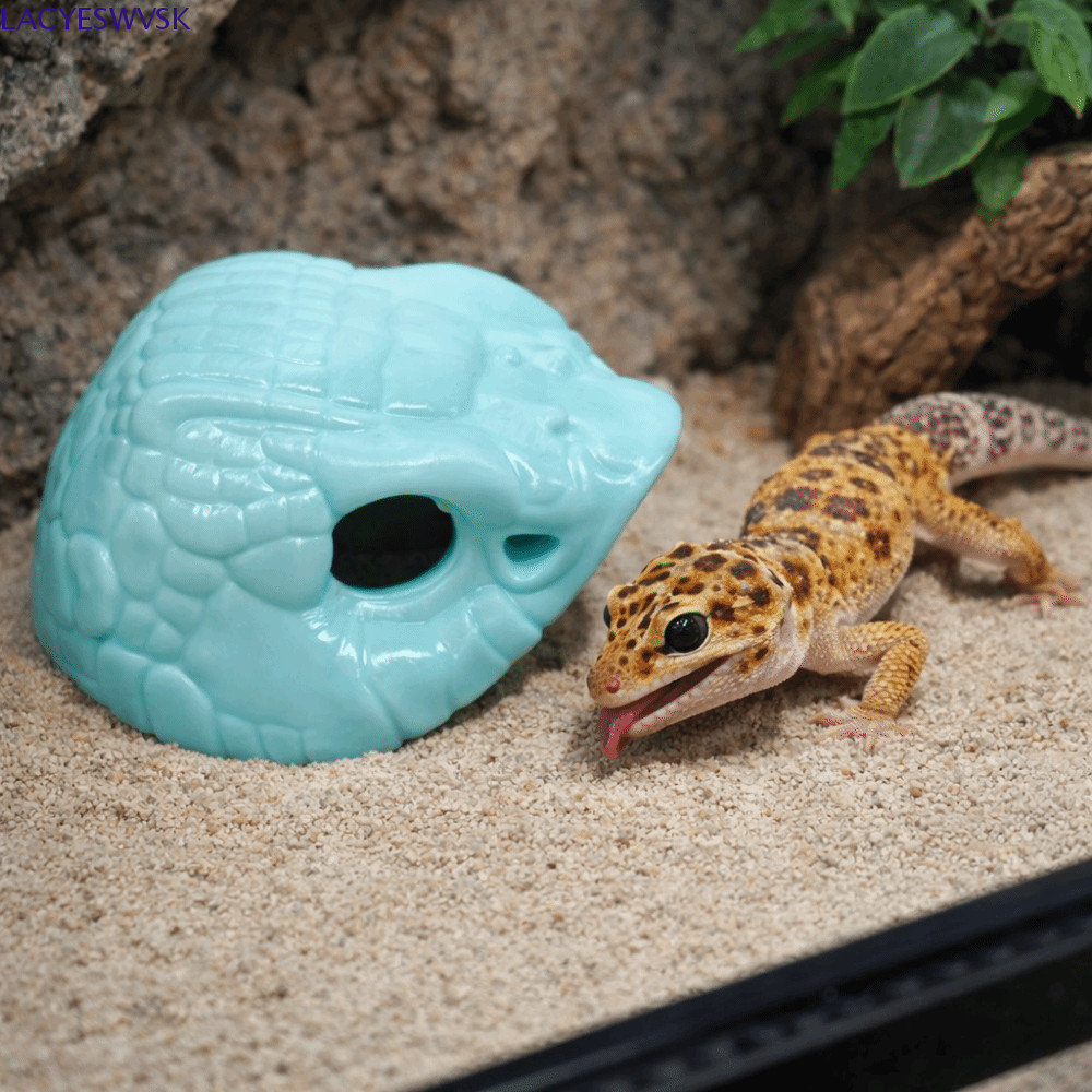 LACYSWVSKที่พักพิงปลา, จําลองงูกะโหลก 3D พิมพ์ถ้ํา, การทํางานขอบเรียบตกแต่งพลาสติกตู้ปลาเครื่องประดั