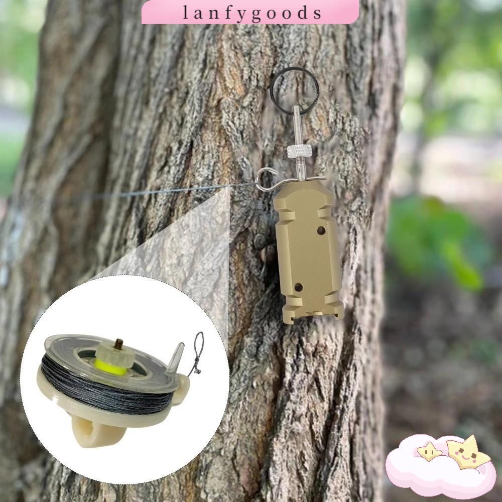 LANFYGOODS สายสัญญาณเตือนการเดินทาง, อุปกรณ์ป้องกันสายทริประบบรักษาความปลอดภัย, ทริปเตือนในช่วงต้นสายแคมป์ปิ้งเกียร์ปริมณฑลปลุกตั้งแคมป์