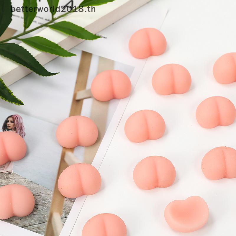 [bet] 10/30/50 Fun Butt Mochi Squeezable 3D Stress Relief Peach Butt Stiers สําหรับโทรศัพท์อุปกรณ์ตก