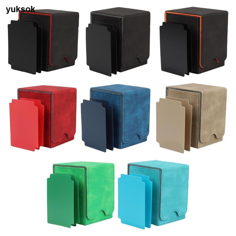 [yuksok] Trading Card Deck Case Hold 100+ Card Protector Container Card Saver Card Organization Box 