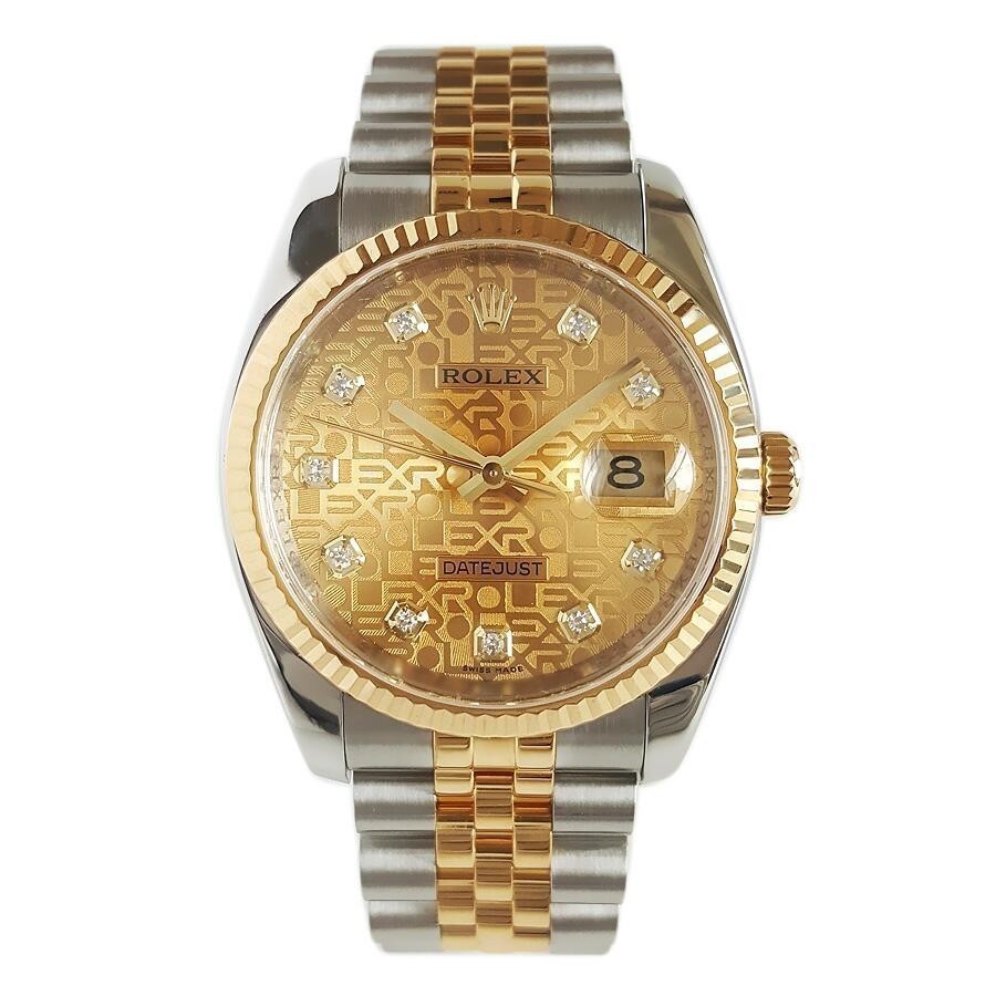 Rolex Mens Watch Diary Type 18K Gold Diamond Automatic Mechanical Watch Men116233