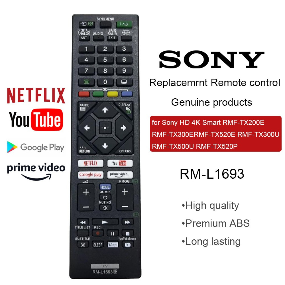 [Nilank]  รีโมทสากล รีโมททีวี SONY LCD Smart Android TV รีโมท ใช้ได้กับรีโมทอินฟาเรดทั้งหมด RM-L1693