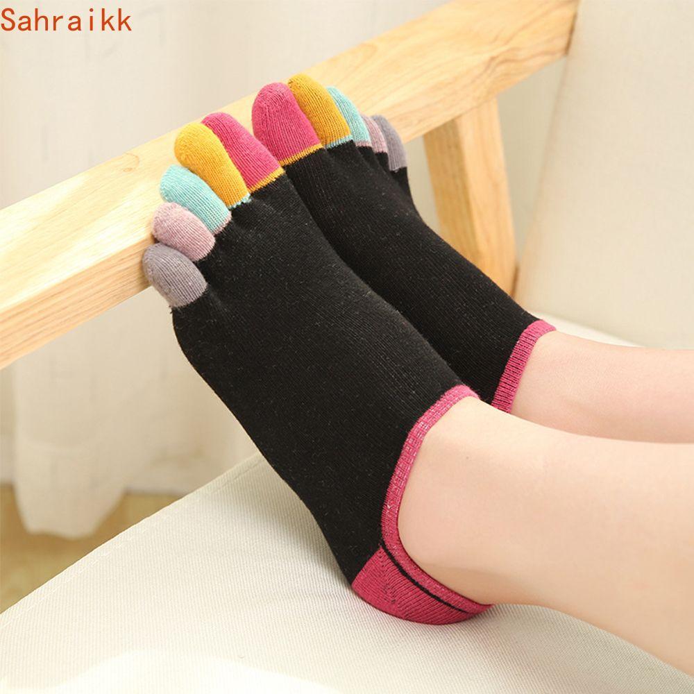 AXIOM Toe Socks Cotton Fashion Sweaty Invisible Anti-slip Boat Socks