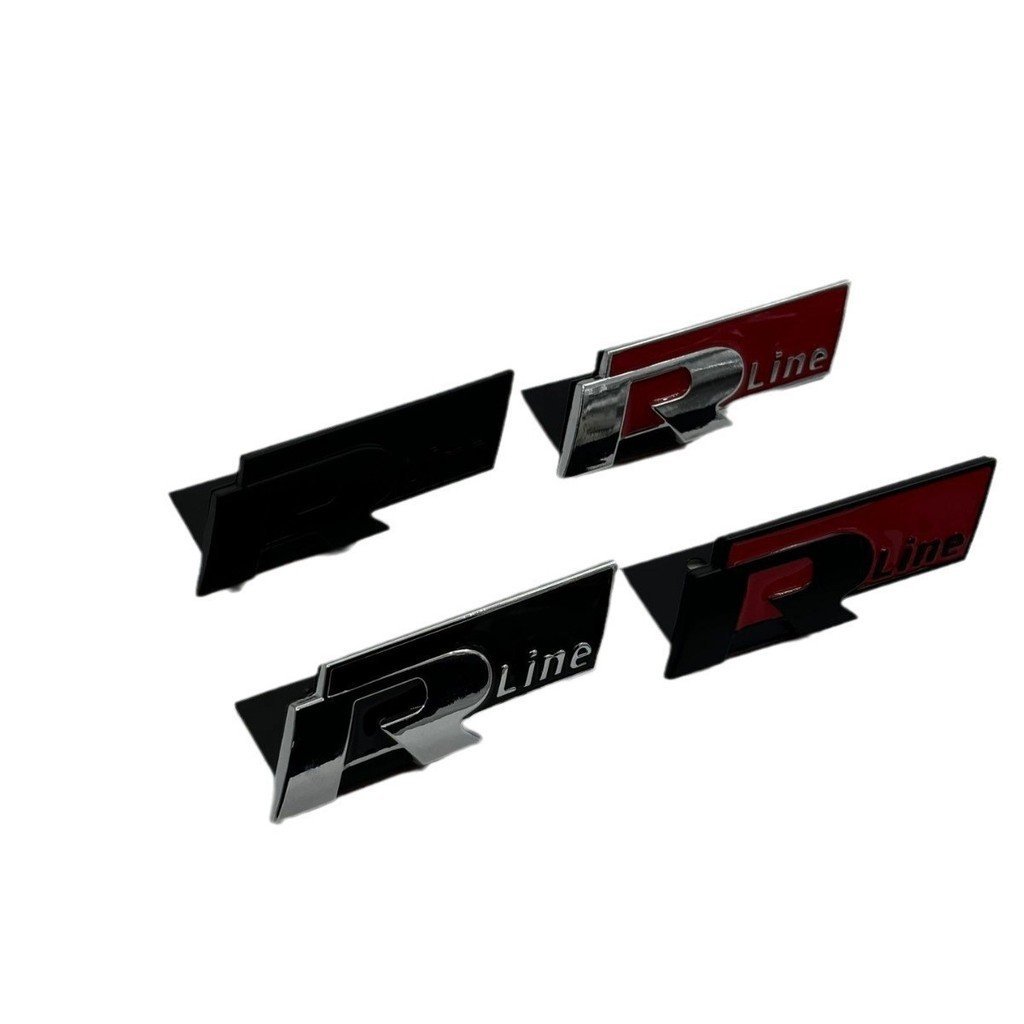 Car R Mesh Logo R Mesh Logo เหมาะสําหรับ Volkswagen polo Tiguan Modified Metal RLine Mesh Logo