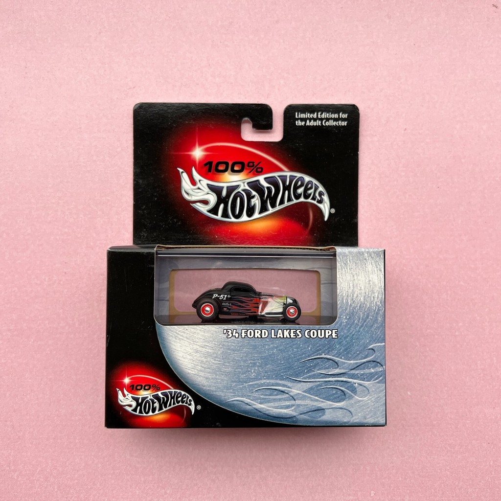 Hot Wheels 100% 100% 34 Ford lake coupe ford Classic Car Fighter P51 ยี่ห้อใหม่พร้อมสต็อกแพ็คเกจเดิม