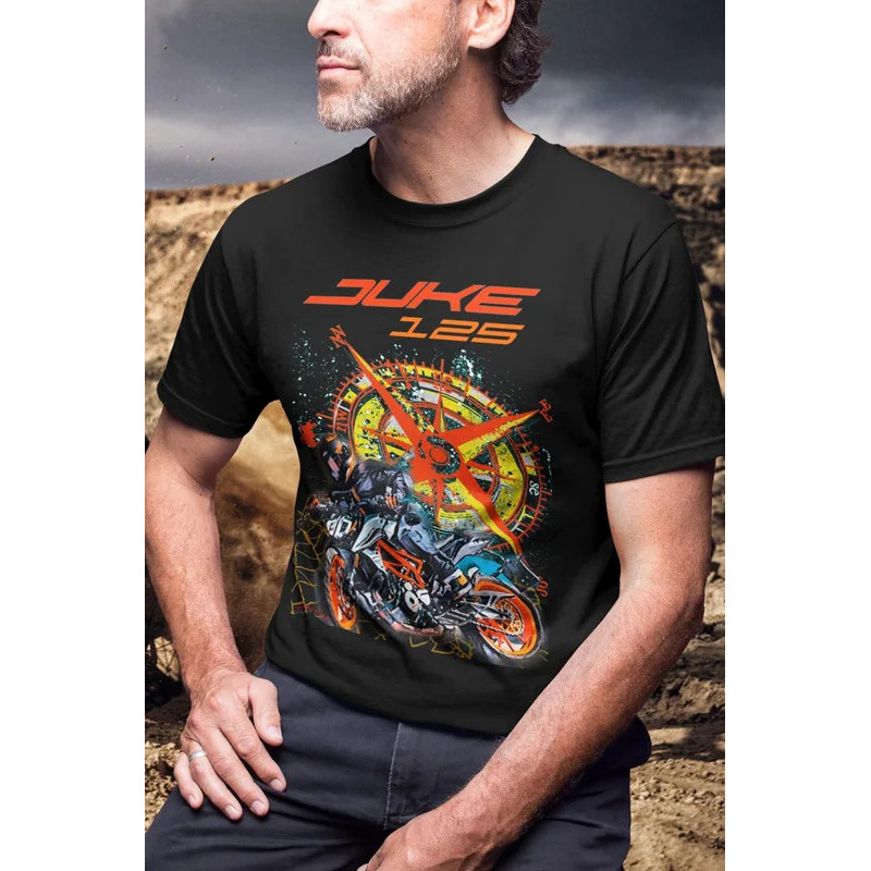 เสื้อยืด 398@EY K.TM Duke 125 ของขวัญที่สมบูรณ์แบบสำหรับนักขี่มอเตอร์ไซค์มือใหม่ แฟนตัวยง เสื้อสำหรั