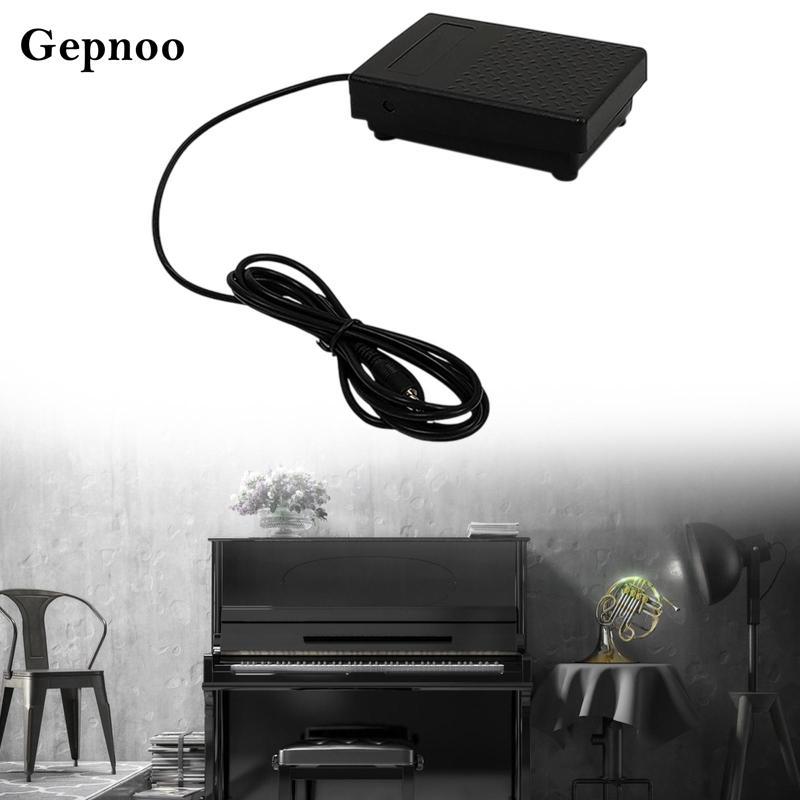 [Gepnoo] เปียโน Sustain Pedal Universal Sustain Pedal สําหรับเปียโนอิเล็กทรอนิกส์การออกกําลังกายเครื