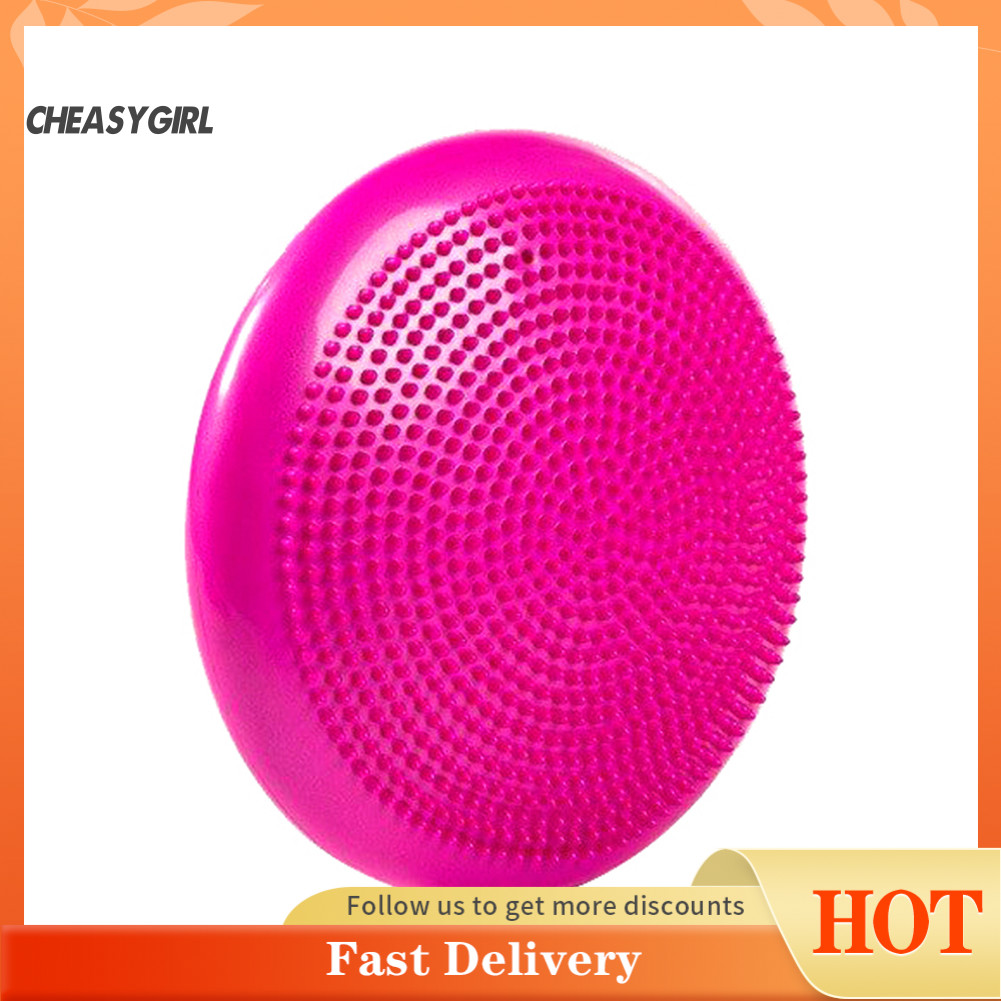 Che 33 ซม.โยคะยิมStability Wobble BALANCEนวดPad Mat Disc Cushion