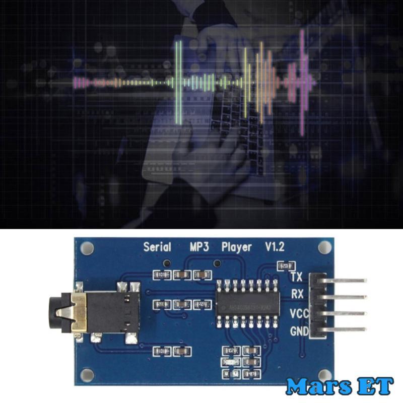Mars อุตสาหกรรม YX5300 UART TTL ควบคุม MP3 เครื่องเล่นเพลงโมดูล 9600bps