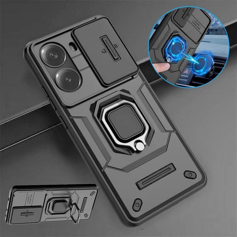 เหมาะสําหรับ Xiaomi Poco X7 Pro 5G เคสโทรศัพท์เกราะสไลด์เลนส์ป้องกันปกหลังสําหรับ Pocco Poko Little 