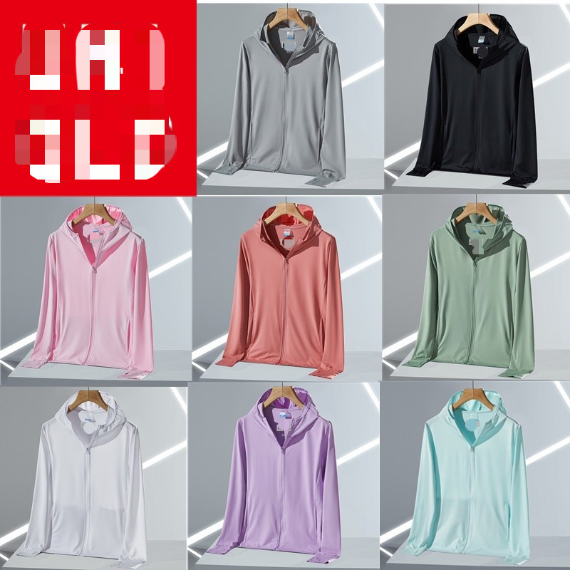 Linke เสื้อกันยูวี UPF50+ เสื้อแจ็กเก็ตแขนยาว มีฮู้ด แต่งซิป ไร้รอยต่อ เหมาะกับใส่เล่นโยคะ ออกกําลังกาย สําหรับผู้หญิง