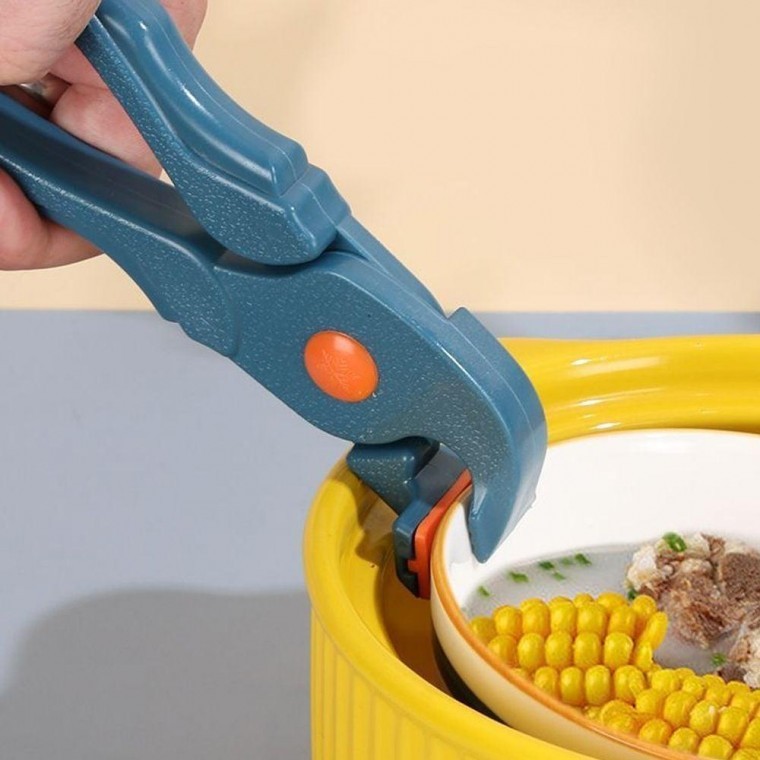 หม้ออเนกประสงค์ Gripper ชามสีกรมท่า Gripper เตาอบ Tong Kitchen