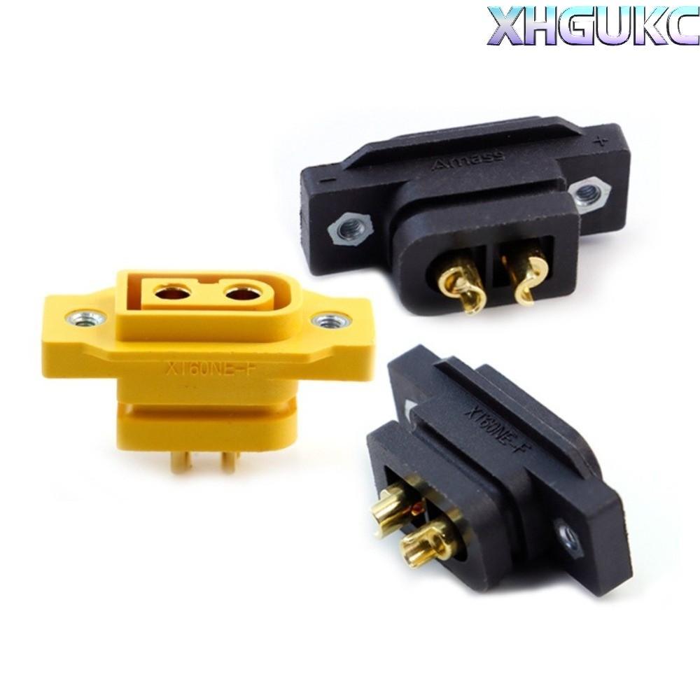 XHGUKC 5 ชิ้น XT90NE-F Connector, 3.5 มม./4 มม.DC500V XT60NE-F ปลั๊ก,สีดําสีเหลืองทองแบตเตอรี่เชื่อม