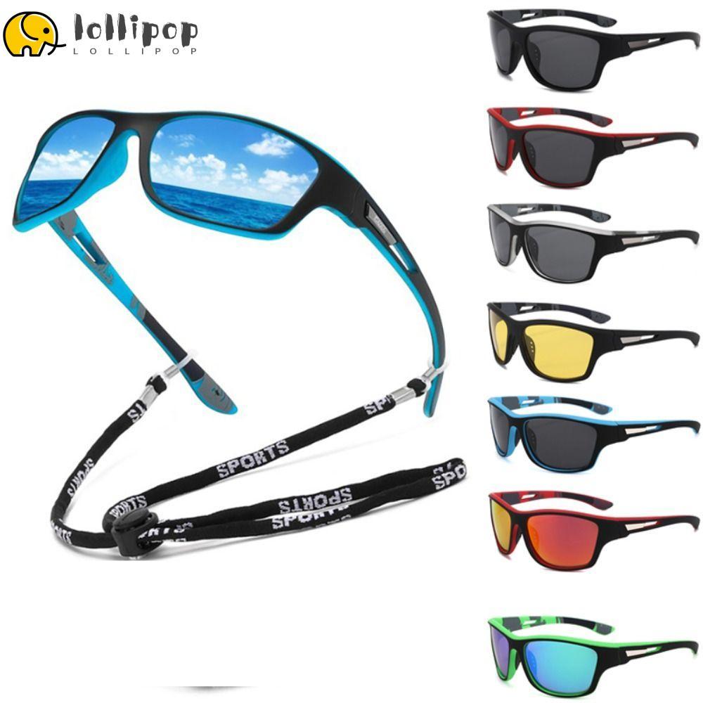 แว่นตากันแดดน้ำหนักเบา UV400 กันแสงสะท้อน มีสายคล้องคอ เหมาะสำหรับการตกปลาและกิจกรรมกลางแจ้ง