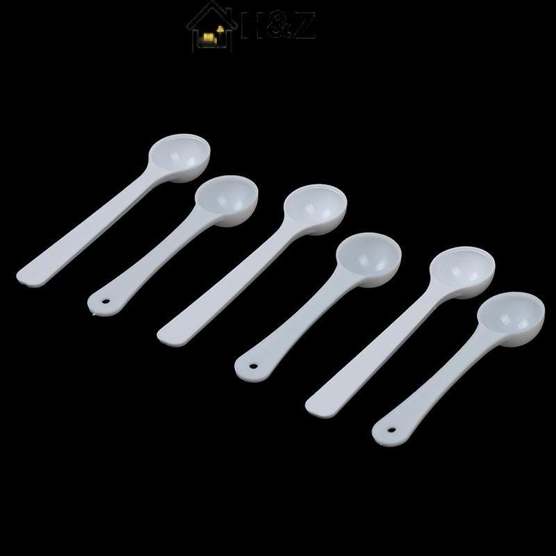 H&Z 20PCS 1g พลาสติก 1 กรัมตัก/ช้อนสําหรับอาหาร/นม/Medcine ช้อนตวง Nice