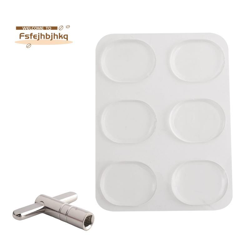 [fsfejhbjhkq]Drum Damper gel 6 แพ็ค พร้อม One Drum Tuning Key pack 1