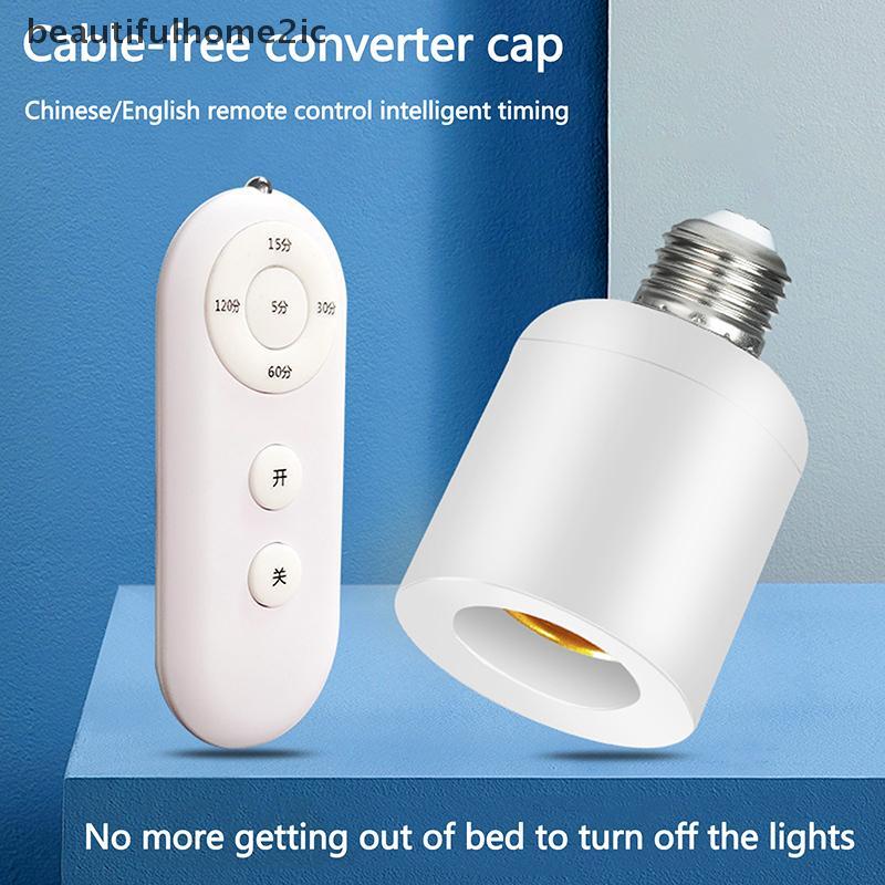 [ใหม่] รีโมทคอนโทรลไร้สาย E27 Light Soet โคมไฟ 8M สําหรับหลอดไฟ LED โคมไฟ Soet ชุดสวิตช์ไฟไร้สาย AC180-250V [TH]