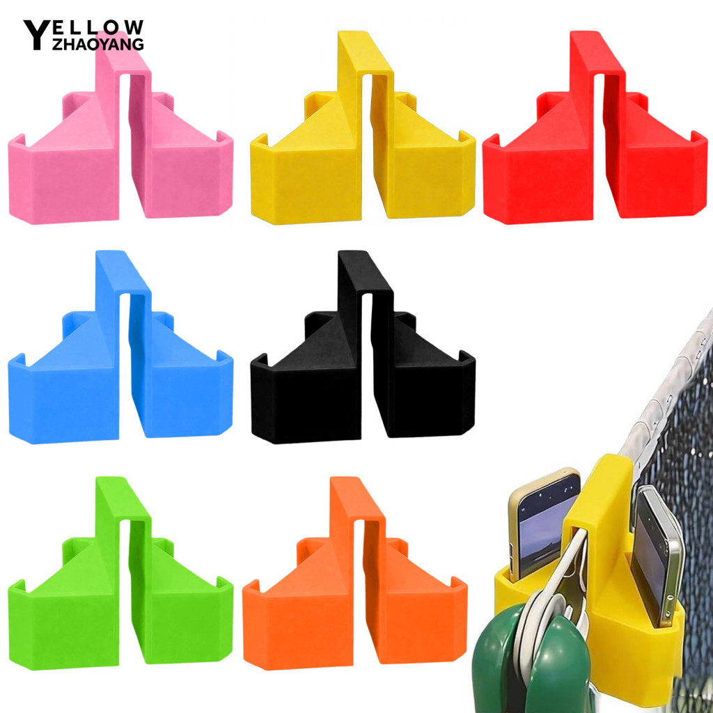 YEH- ที่วางโทรศัพท์เทนนิส Net Clip-on Tennis Court Phone Mount Tennis Camera Mount Clip-on Phone Hol