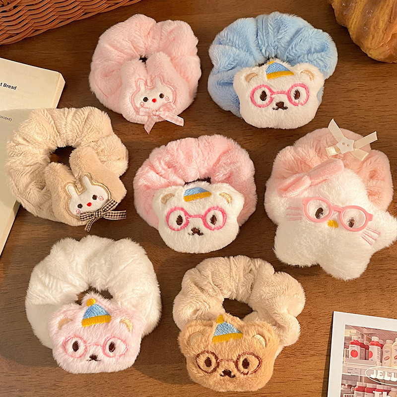 ยางรัดผมรูปการ์ตูนสุดน่ารัก ยางรัดผมหางม้า DIY ทำจากผ้าคุณภาพดี ยืดหยุ่นดีเยี่ยม พร้อมส่งจากไทย