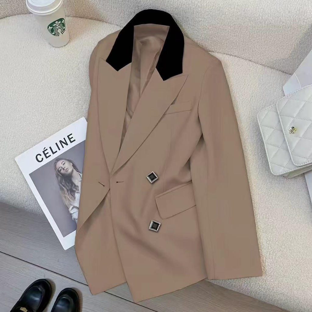 Licia (พร้อมส่ง) เสื้อเบลเซอร์ เสื้อสูท ใส่ทำาน สูทผู้หญิง S-4XL Blazer เสื้อใส่ทำงาน ผ้าใส่สบาย SUI