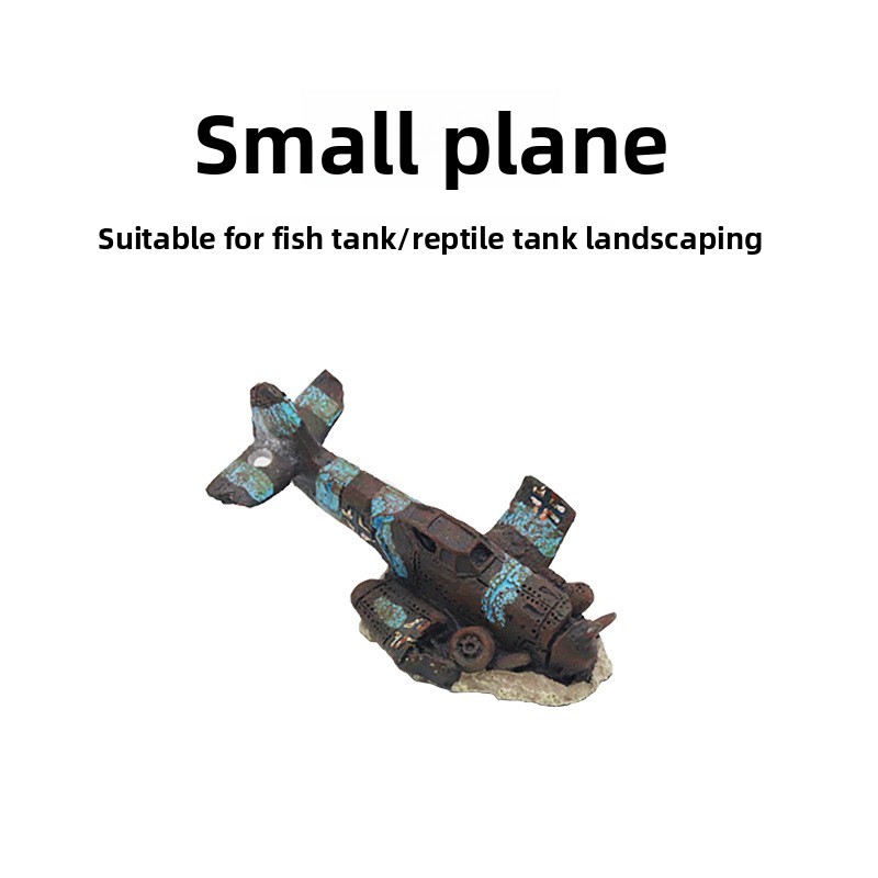 Reptile tank and aquarium decorative ornaments, ornamental fish tank landscaping resin crafts, simul