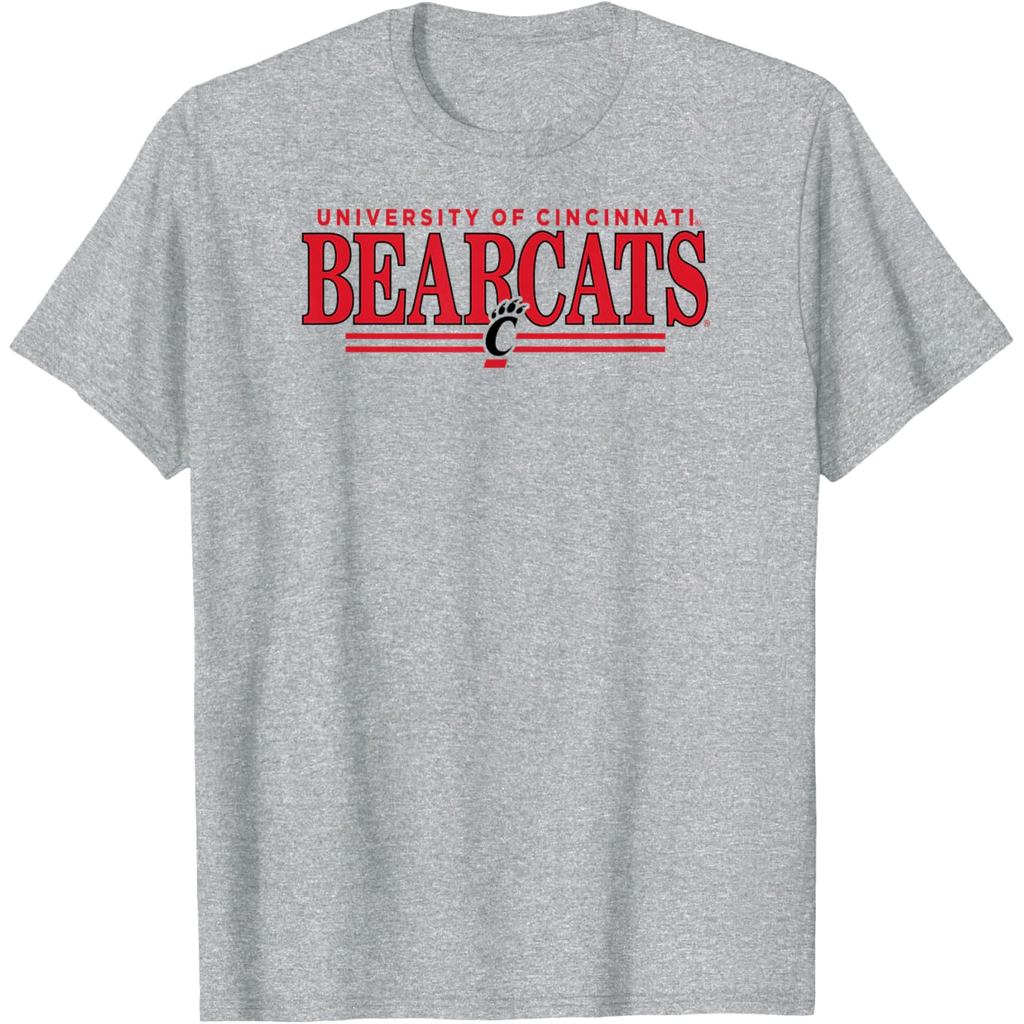 เสื้อยืดลิขสิทธิ์แท้ Cincinnati Bearcats สีเทา Regalia