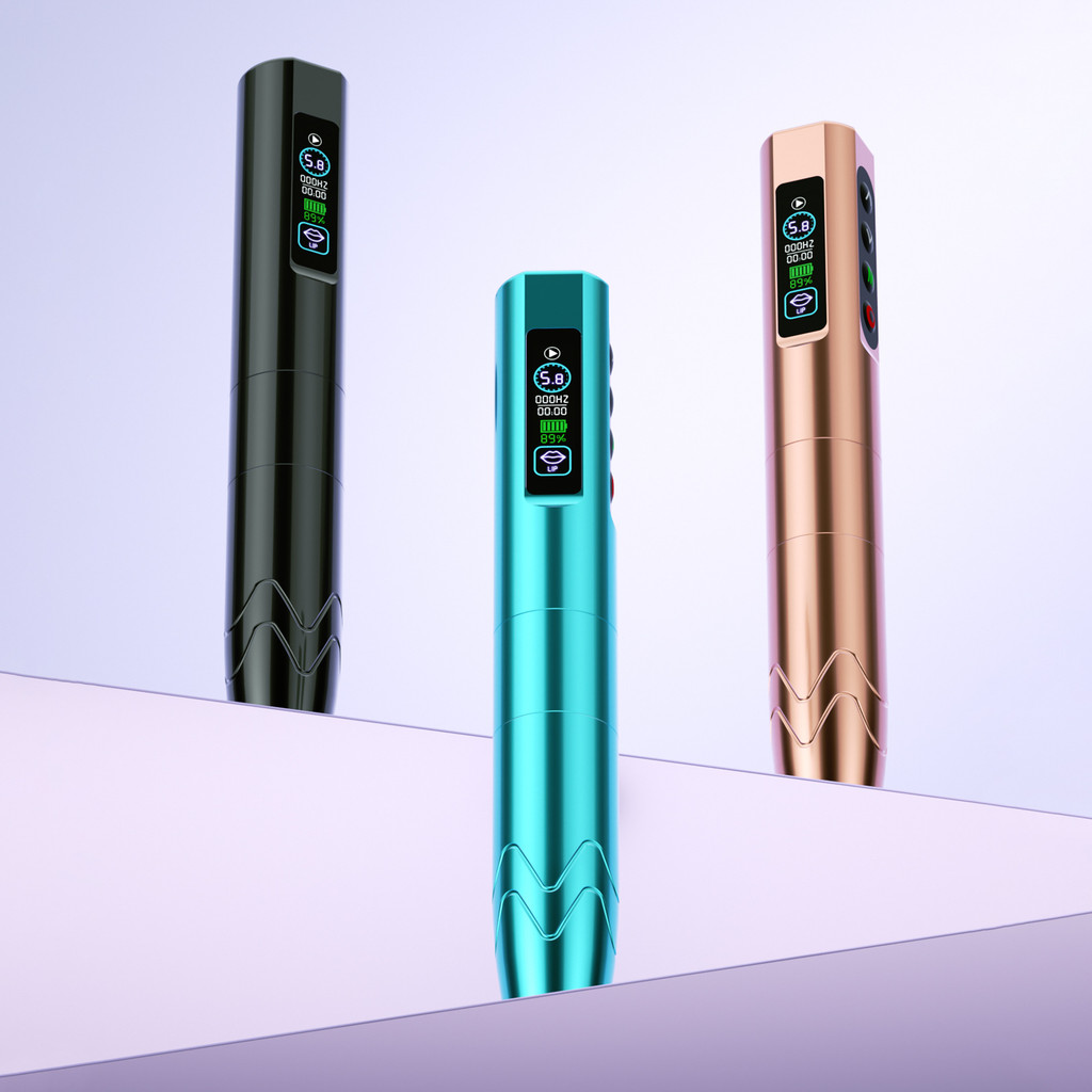 Multi-Function USB Wireless Tattoo Machine 5 in 1 Eyebrow Lip Eyeliner SMP ปากกาสักขนาดเล็ก 6V 4H เว