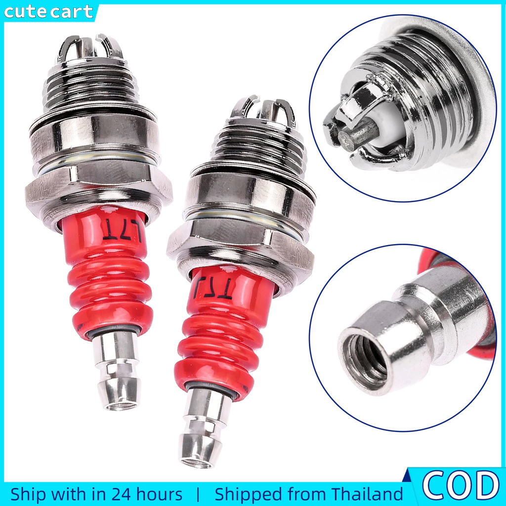 [3-Electrode] หัวเทียน L7T | พลังมากขึ้นสตาร์ทง่าย | สําหรับ2จังหวะเครื่องยนต์ขนาดเล็กคลั่งเครื่องตัดหญ้า | อะไหล่ อะไหล่