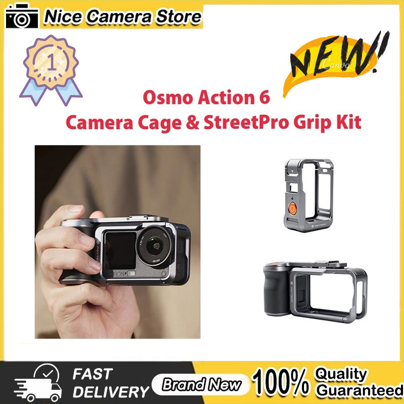 ของแท้ 100% PGYTECH Osmo Action 6 Camera Cage & StreetPro Grip Kit