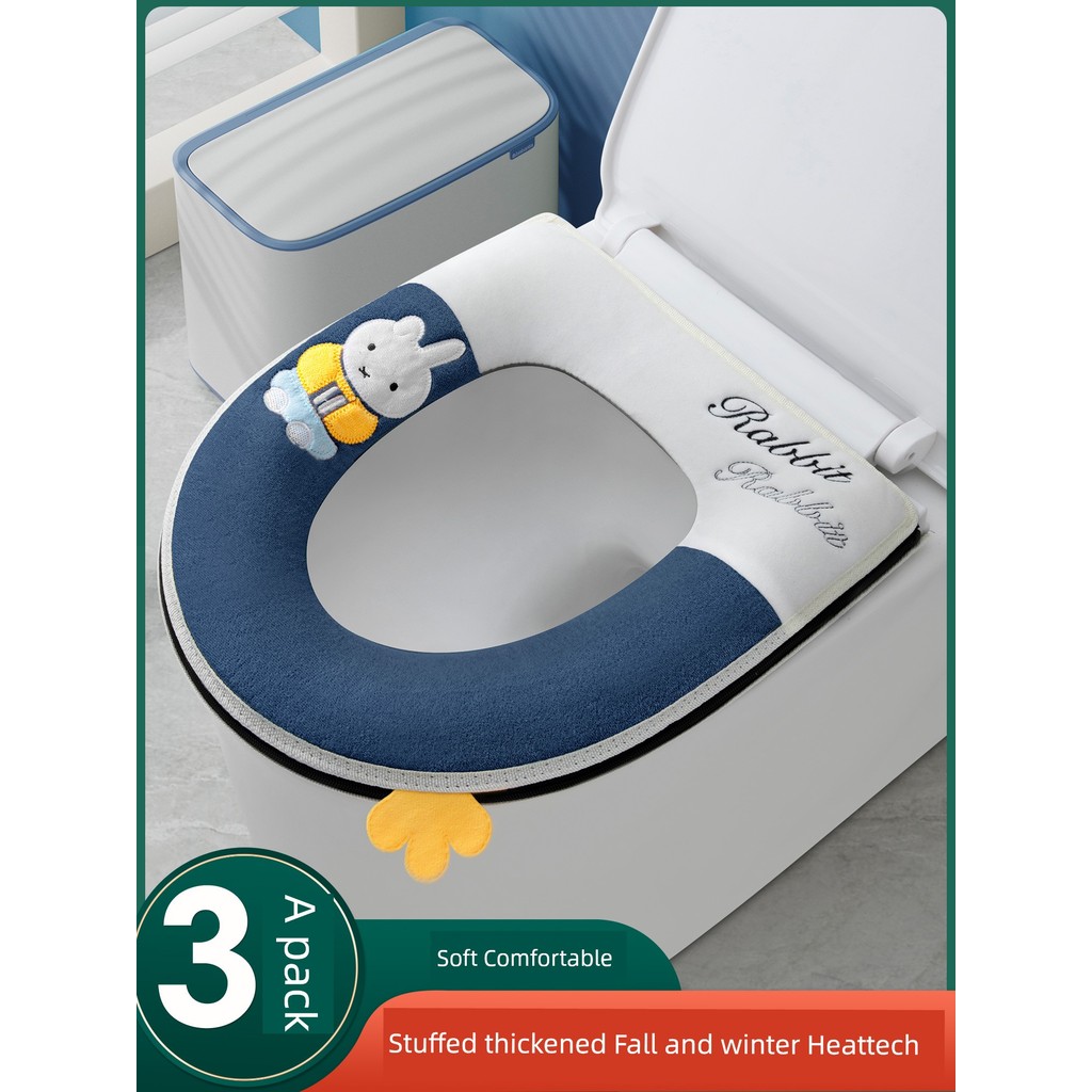 ฝาชักโครก ฝาชักโครก karat กันน้ําฤดูหนาวหนาฝาชักโครกห้องน้ําเสื่อห้องน้ํา