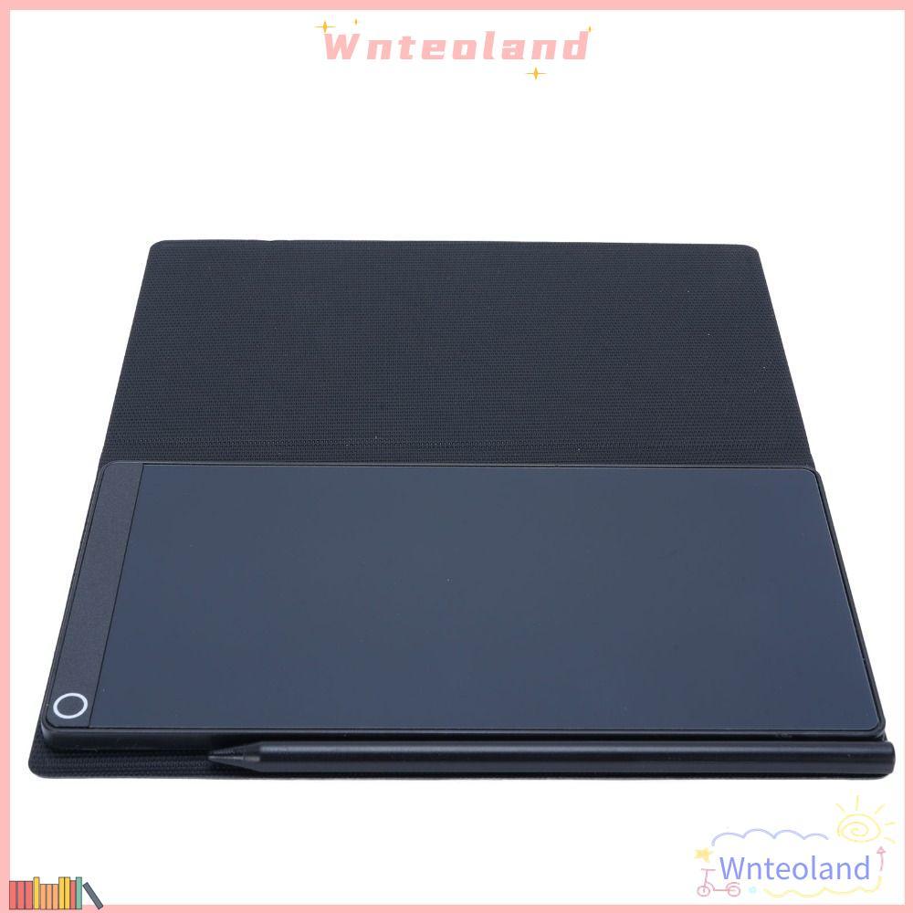 WNTEOLAND แท็บเล็ตการเขียน LCD, ปากกาแขวน 6.5 นิ้วเต็มหน้าจอ Digital Notepad, Erasable หนังแบบพกพาออ