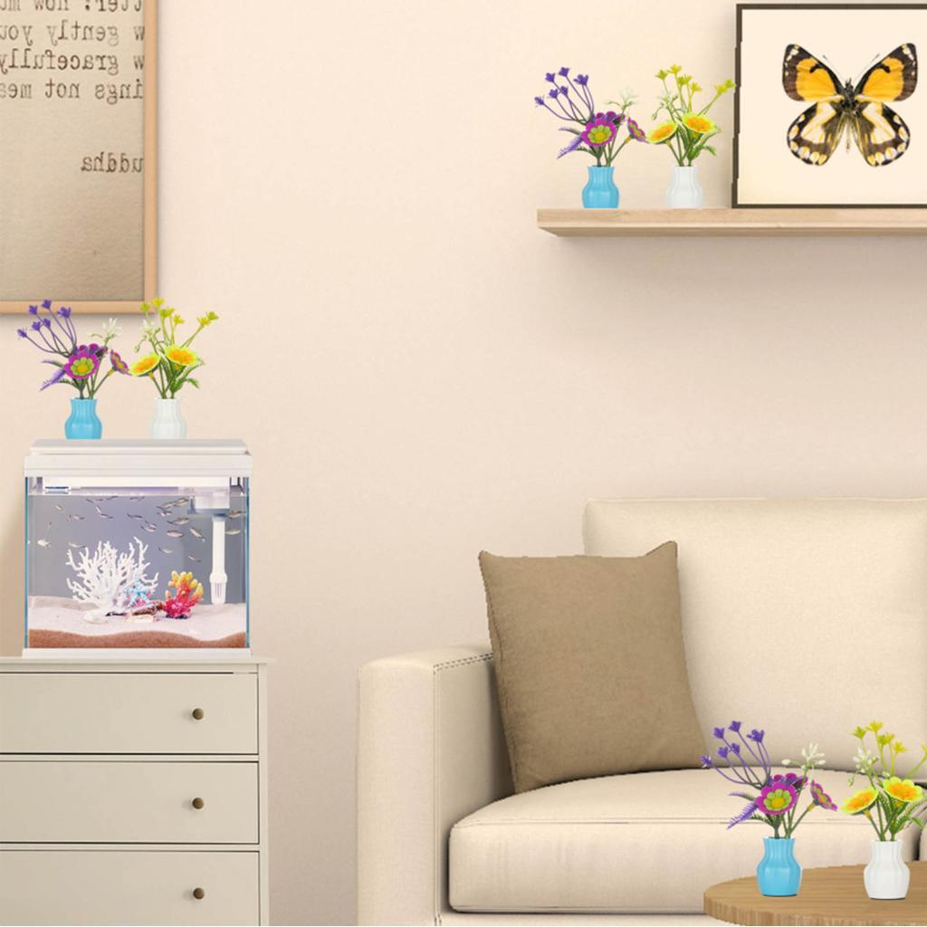 Luqeeg Fish Plants Aquarium เอฟเฟกต์เรืองแสง 2 ชิ้นสําหรับ DIY