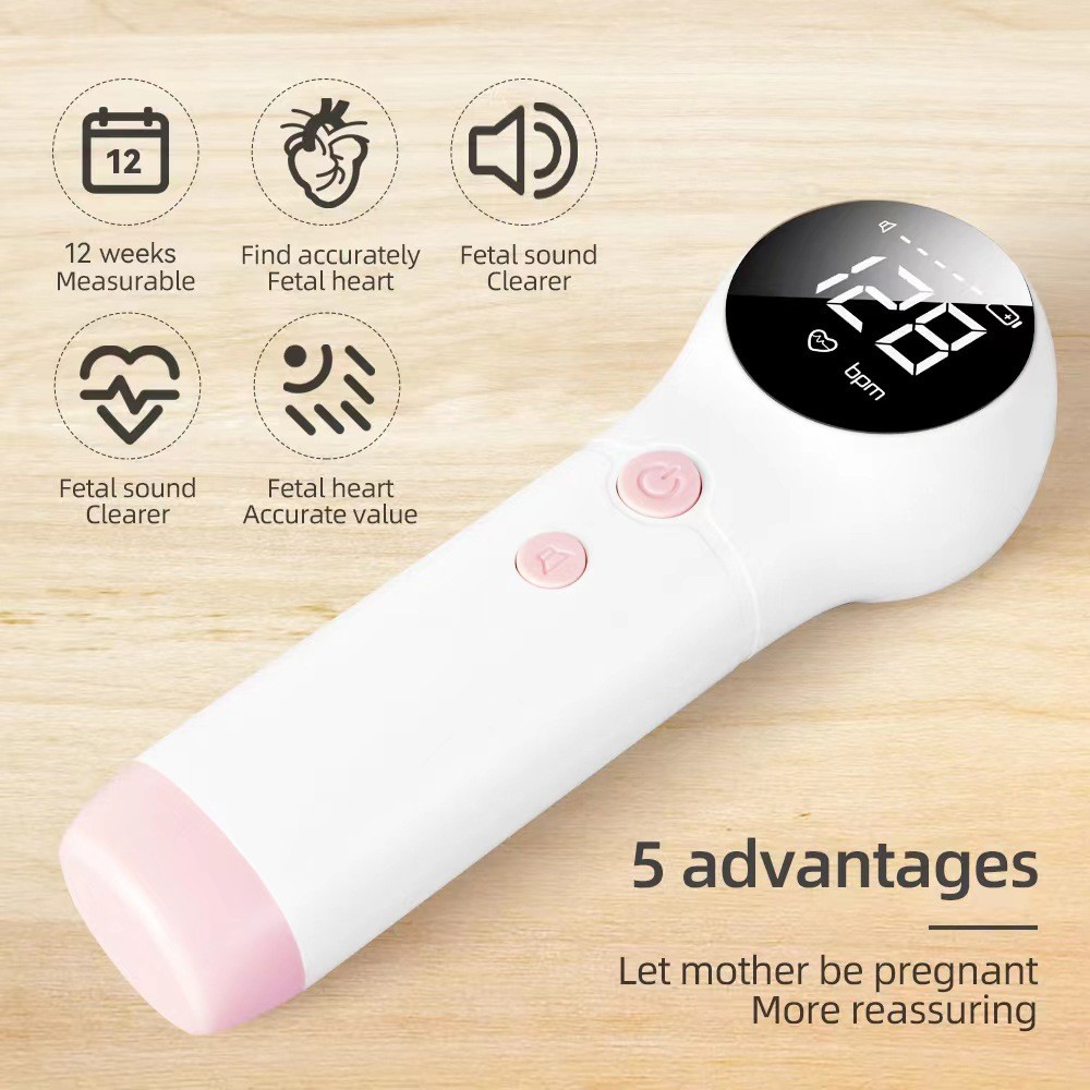 Doppler Fetal Monitor เครื่องตรวจจับอัตราการเต้นของหัวใจของทารกตั้งครรภ์