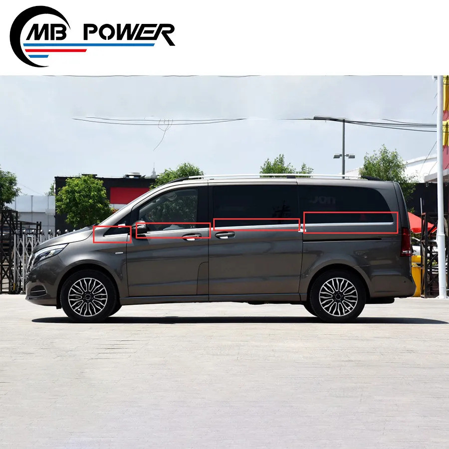 V Class W447 V260 V250 VITO หน้าต่าง Trims สําหรับ V CLASS W447 V260 V250 VITO Metris Chrome หน้าต่า