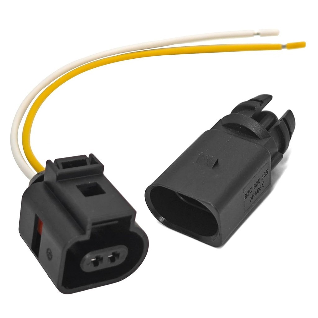 เซ็นเซอร์อุณหภูมิอากาศโดยรอบด้านนอก 8Z0820535 6RD820535 5S11873 พร้อมขั้วต่อ 2 ขา ปลั๊กผมเปีย 1J0973