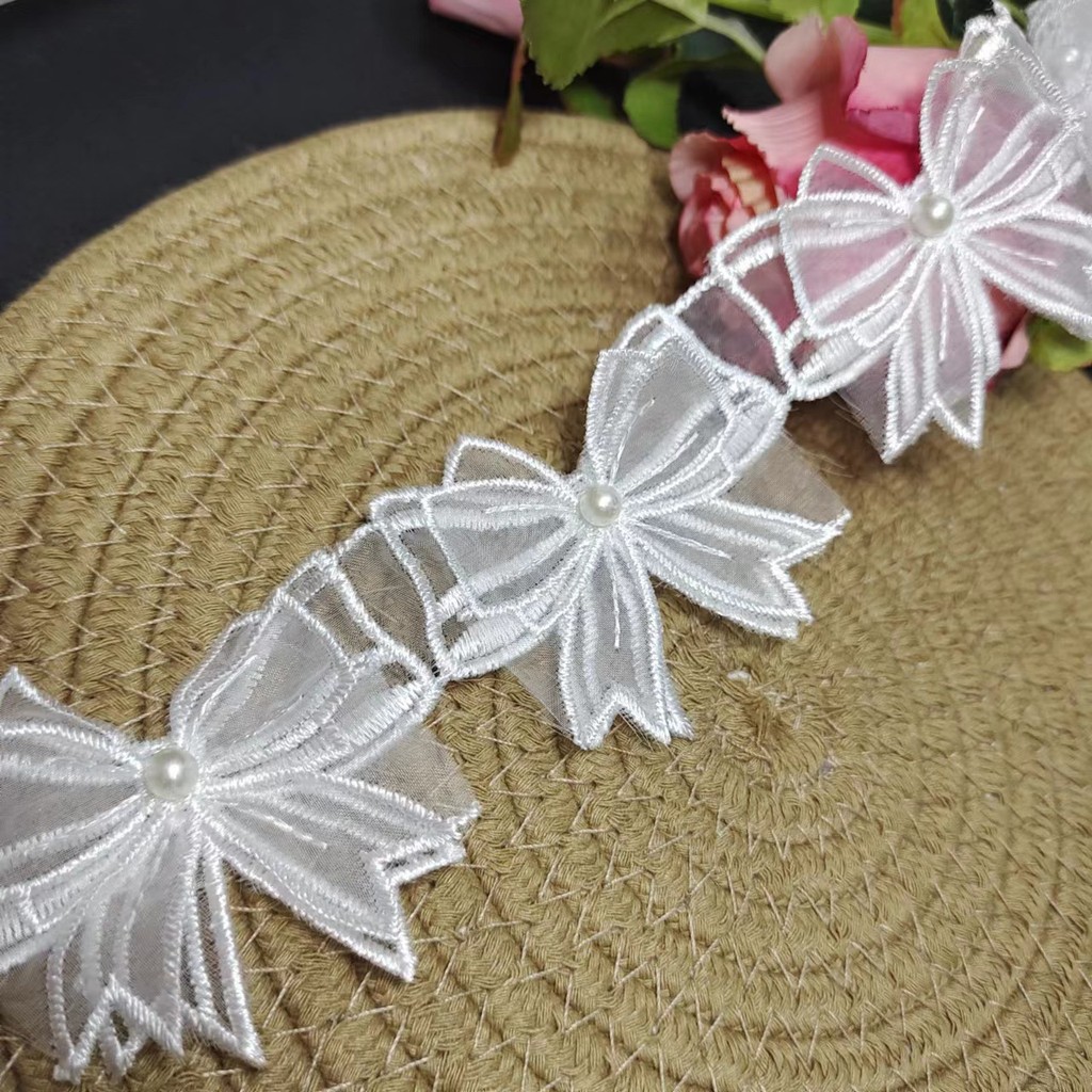 โบว์คู่ลูกไม้สำหรับเครื่องประดับเสื้อผ้า Lolita พร้อมอุปกรณ์เสริมจากCab Shop