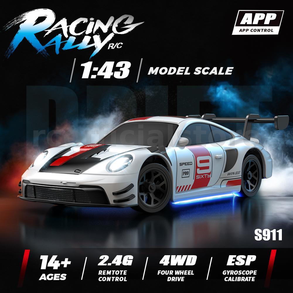 HB-RP4301-RP4312 RTR 1/43 2.4G 4WD Drift RC รถ Gyro Mini Full Proportional ไฟ LED รีโมทคอนโทรลความเร็วสูงมอเตอร์ On-Road Racing รถรุ่นเด็กของขวัญของเล่น