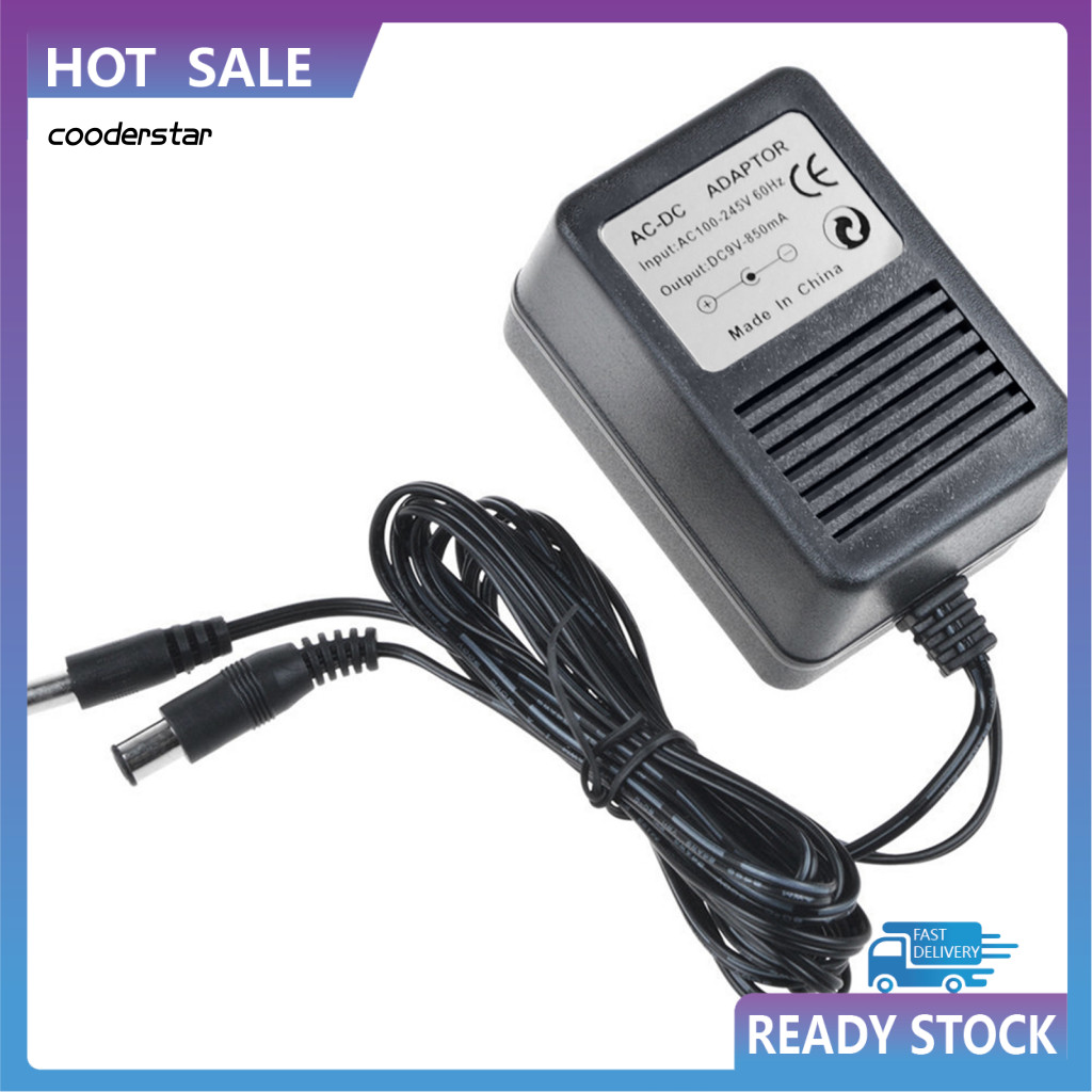 COOD 9V AC Charger Power Supply Adapter สําหรับ Nintendo SNES Sega Genesis Mega Drive