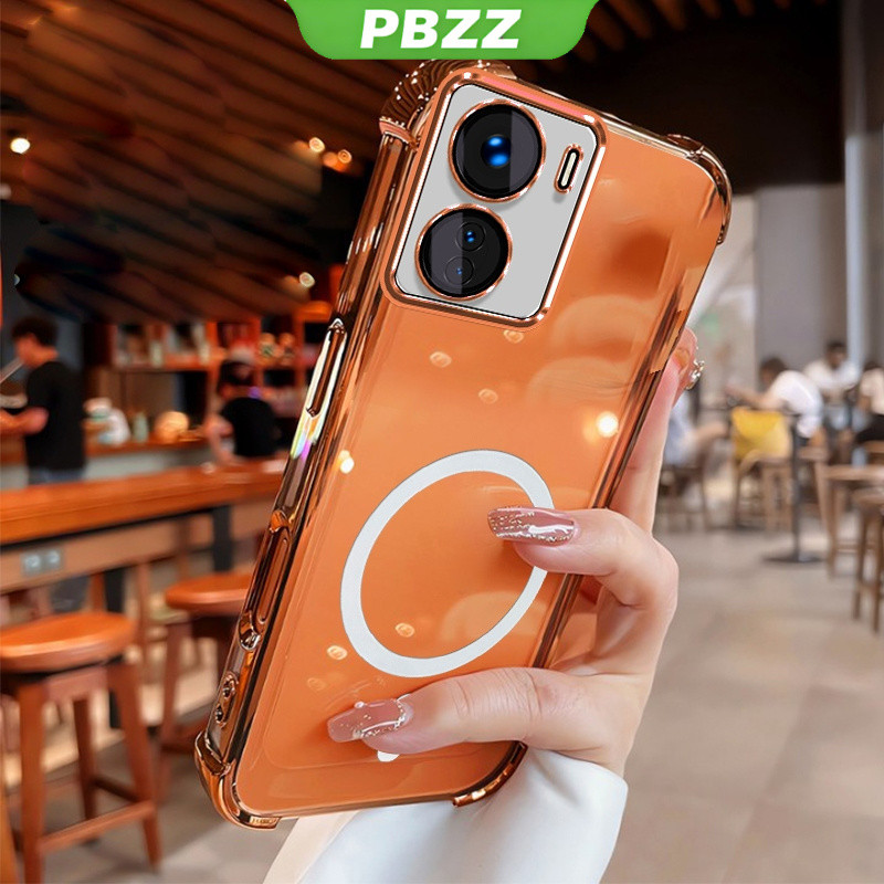 PBZZ สําหรับ VIVO Y16 y02s y28 y02a y02t y02 Y03A Y03T Y28S 5G vivo Y03 Y18 4G เคสโทรศัพท์ Softcase กันกระแทกออกแบบใหม่ความงามใสแม่เหล็กไร้สาย SJWX11