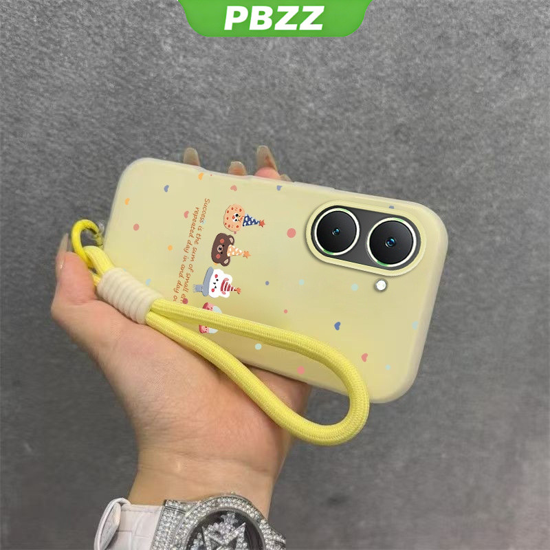 PBZZ Jelly สี 2 in 1 สําหรับ VIVO Y03 4g y02a y02t y02 Y28 4G Y18 4G Y28S 5G Y03T Y03A Y18i เคสโทรศั
