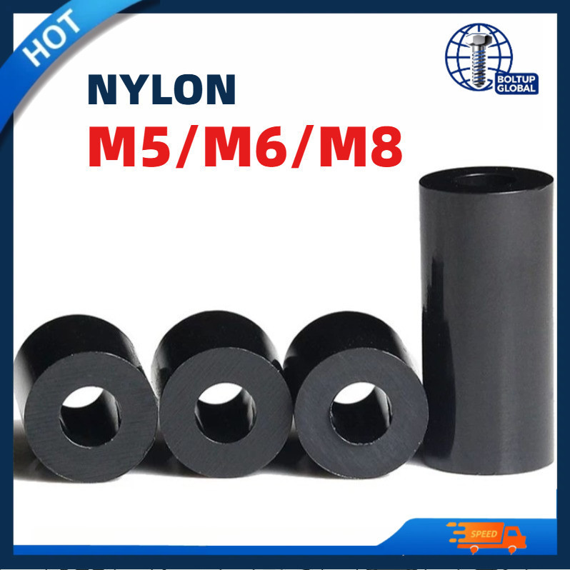 คอลัมน์แยก ABS สีดําผ่านคอลัมน์แขนไนลอน, คอลัมน์แยกฉนวน M5/M6/M8 PH-MB