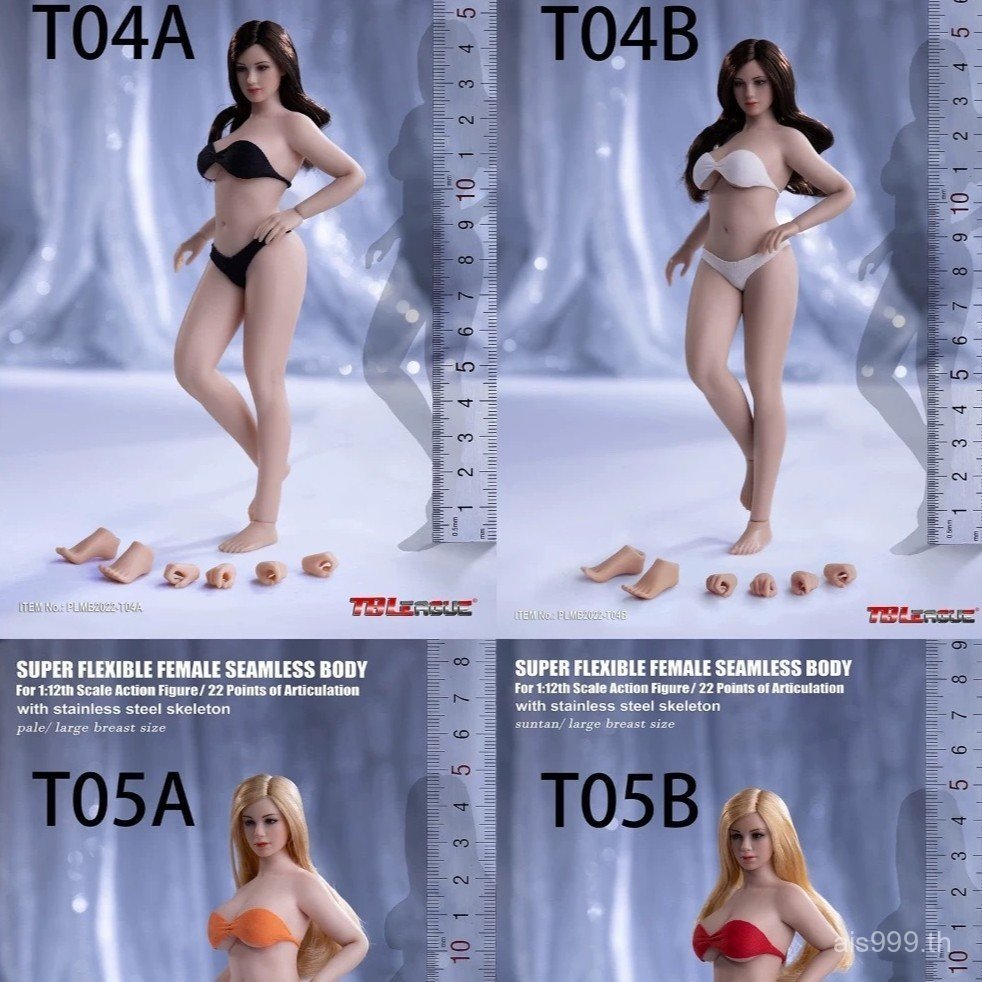 KIEN [คลังสินค้าพร้อมจัดส่งที่รวดเร็ว] TBLeague Fengyun สไตล์หญิง Body เคลือบยาง Body Action Figure 