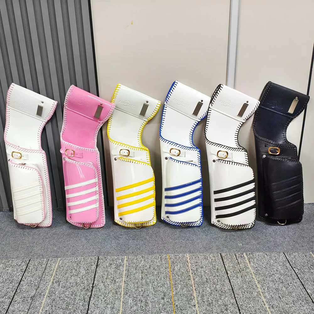 กระบวนการถัก Quiver ด้านซ้าย/ขวาปรับเอวแขวนกระเป๋าหนังทนทาน
