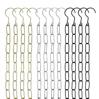 3PCS ตะขอโซ่เหล็ก แขวนเสื้อผ้า 50cm/107cm ตะขอแขวนของใช้ในบ้าน แขวนได้เยอะ